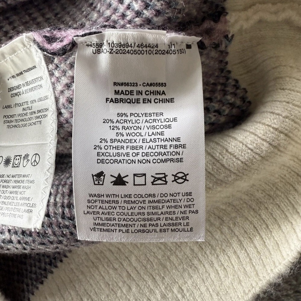 Nike SB Sweater Sleeveless Jumper FV7391-523 Plum Dust Mens Size Medium - Picture 7 of 9